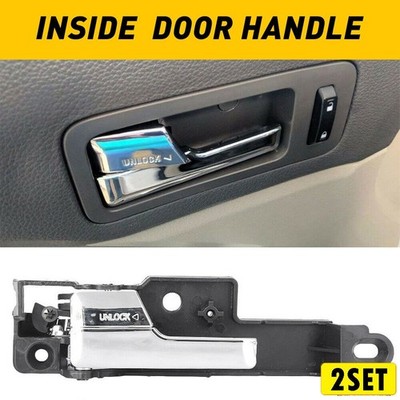2X Door Handle For 2006-2012 FORD Fusion Milan MKZ Chrome Front Left Driver Insi