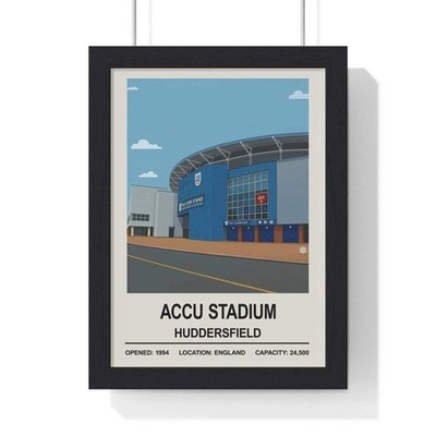 Accu Stadium Huddersfield Fußballstadion Poster Wandbild Druck Geschenk Deko