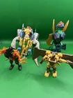Vintage Transformers BEAST WARS Lot Of 4 Action Figures Hasbro 1997-1999