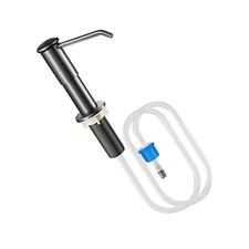 Grey Kitchen Hands Liquid Pump Bottle Tube 360° ABS Sink Soap Dispenser