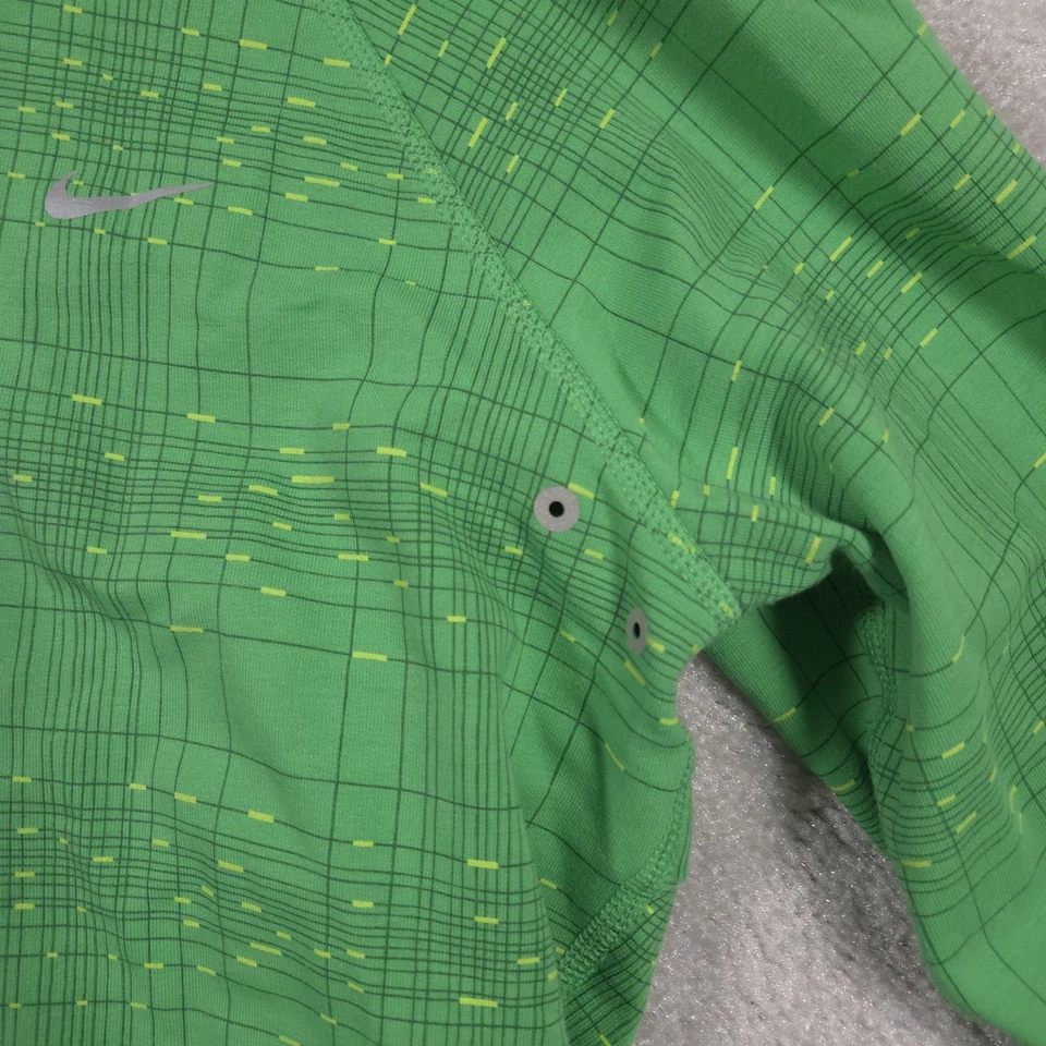 Nike Sudadera con Capucha Mujer Pequeña Verde Dri-FIT Correr Pullover Agujeros para Pulgar Bolsillo con Cremallera Foto 4 de 4