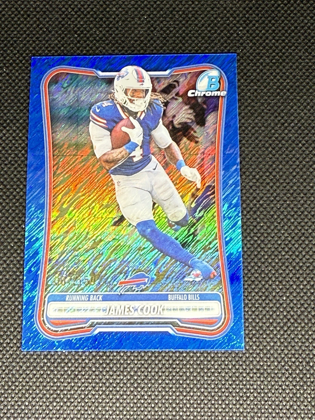 2026 Bowman Football Bills James Cook Blue Shimmer /150 #BCV-12
