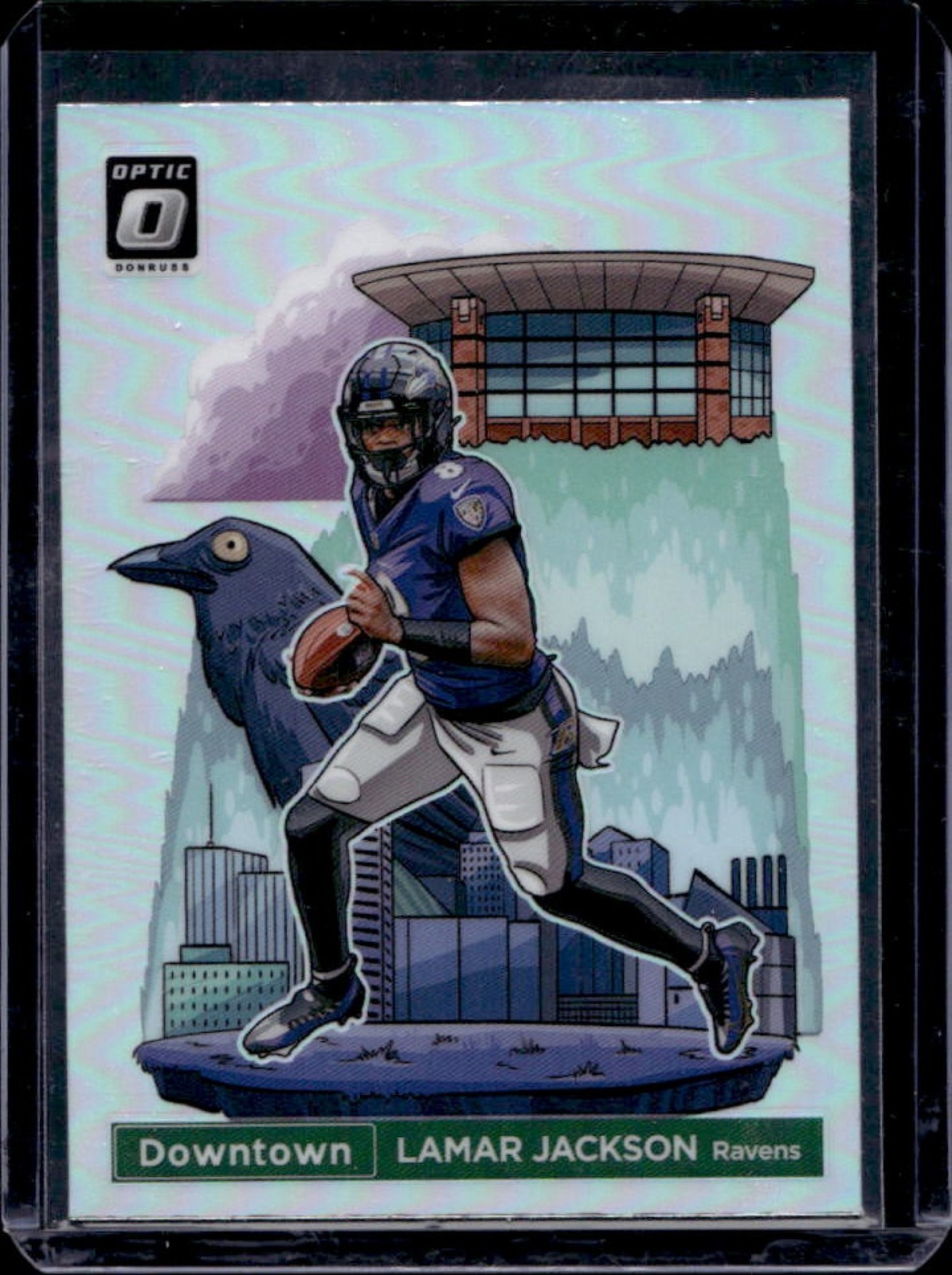 2024 Donruss Optic Lamar Jackson Downtown! SSP #1 Ravens