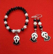 Hallowee Jewelry,Halloween Bracelet and Earrings,Spooky Halloween Jewelry