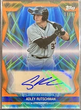 #17/25 ADLEY RUTSCHMAN Future Cornerstones Orange Auto 2021 Topps PRO DEBUT