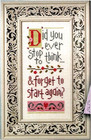 Lizzie Kate DID YOU EVER STOP TO THINK Cross Stitch Leaflet ONLY from Boxer Kit — photo 1