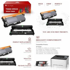 DR630 Drum TN660 Toner Cartridge for Brother MFC-L2740DW L2700DW L2340DW LOT
