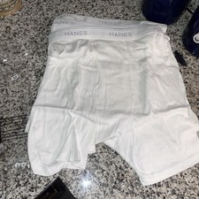 Lot of 3 Men  s Hanes Comfort Flex White Briefs Size Medium