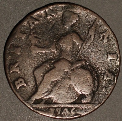 Great Britain 1/2 Penny 1745 KM# 579.1