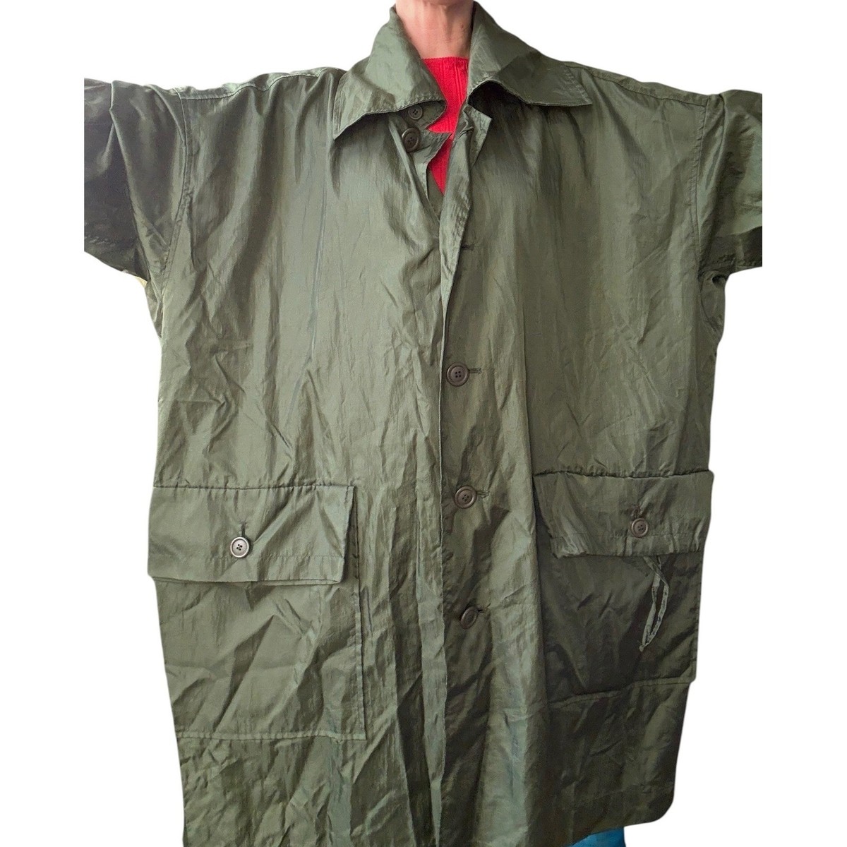 ISSEY MIYAKE Windcoat Vintage Nylon Coat Men's S made in Japan