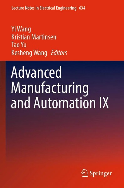 Advanced Manufacturing And Automation IX Yi Wang (U. A.) Taschenbuch Xx Englisch-image
