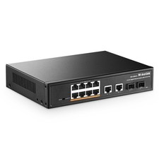 MokerLink 12 Port Gigabit PoE Switch 8 GE PoE+ 2 GE Uplink 2 Gigabit RRP £47