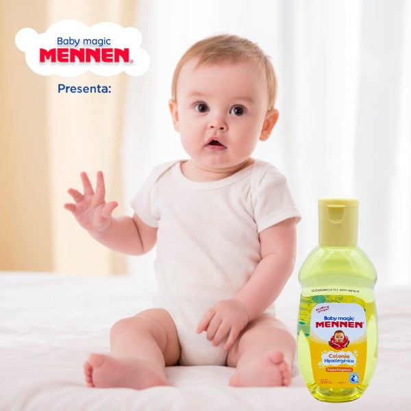 COLONIA MENNEN 200ML- BABY COLOGNE BY MENNEN-FRESH SCENT/HYPOALLERGENIC