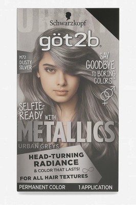 Got2b Metallics M72 Dusty Silver Hair Color 1 Pack New,,,10