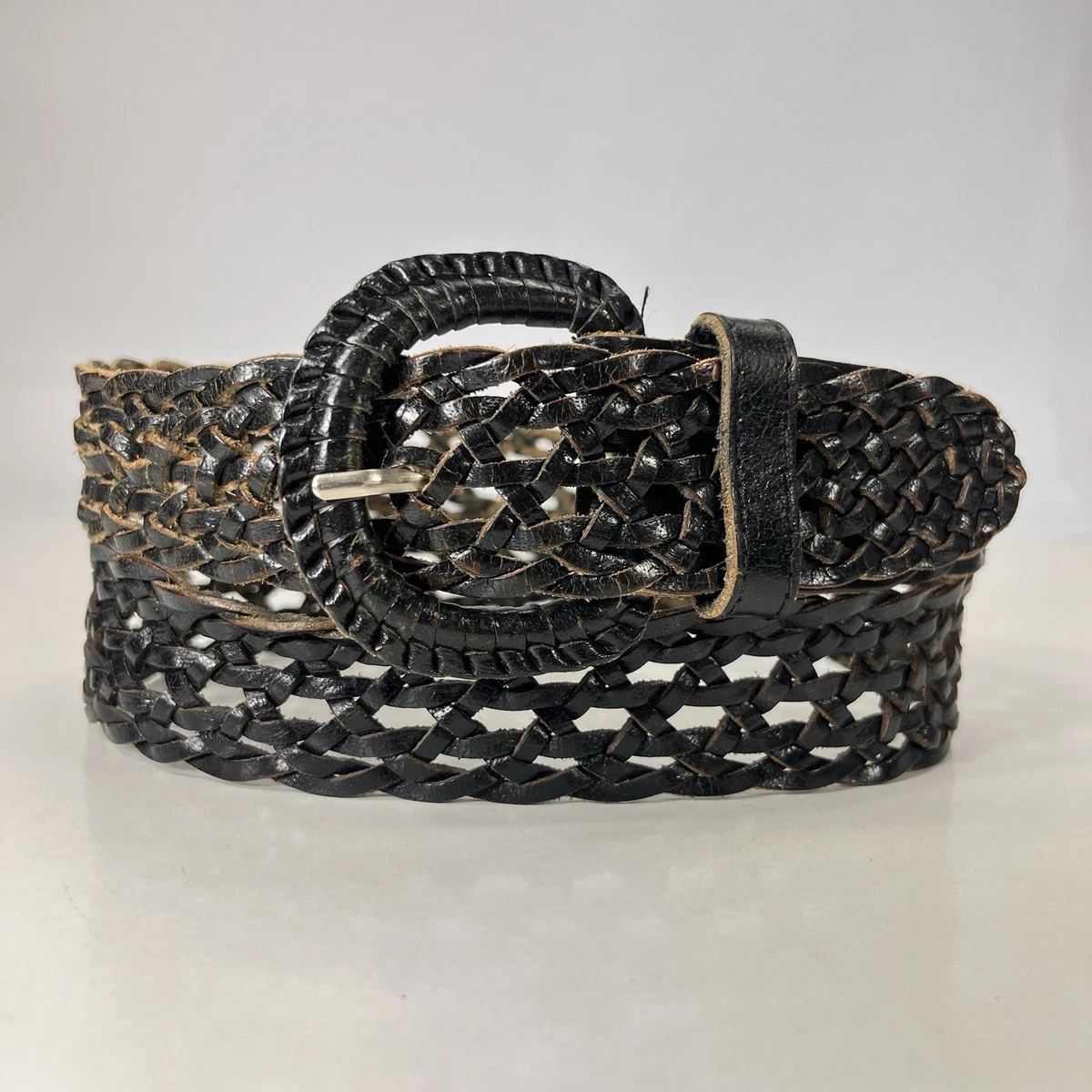 VTG Bridget Shuster Leather Belt 34 Studded Rhinestone Heart Western Y2K Glam ✨✨ Leather Cowboy 34 Size Belts for Women for sale | eBay main image 3
