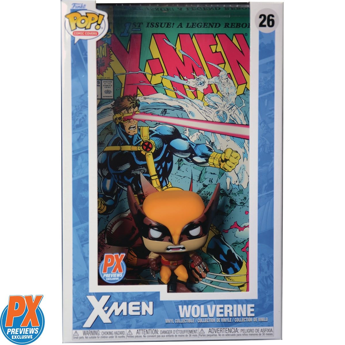 レアFUNKO POP! X-MEN ウルヴァリン コミックカバー版 Funko Pop! Comic Cover Marvel: X-Men - Wolverine PX Previews