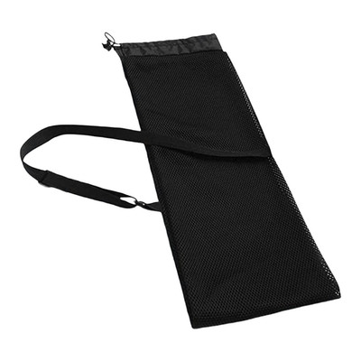 für kajak Zubehörtasche für Paddel 126x25cm schwarz Netz mit verstellbarem Gurt