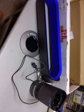 Dyson AM07 Bladeless Tower Fan Iron/Blue - Open-Box (Damage on Cover)