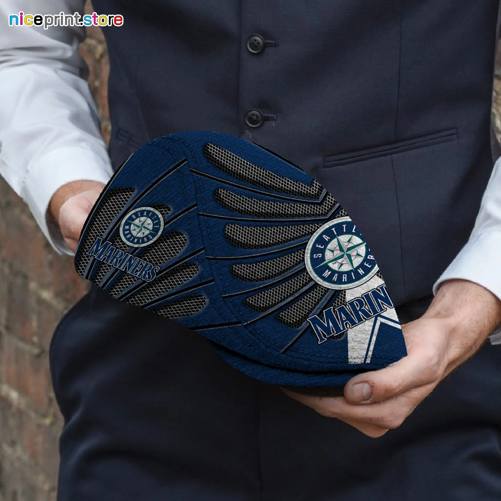 Seattle Team Mariners Jeff Cap Custom Jeff Cap Driving Cap Golf Cap