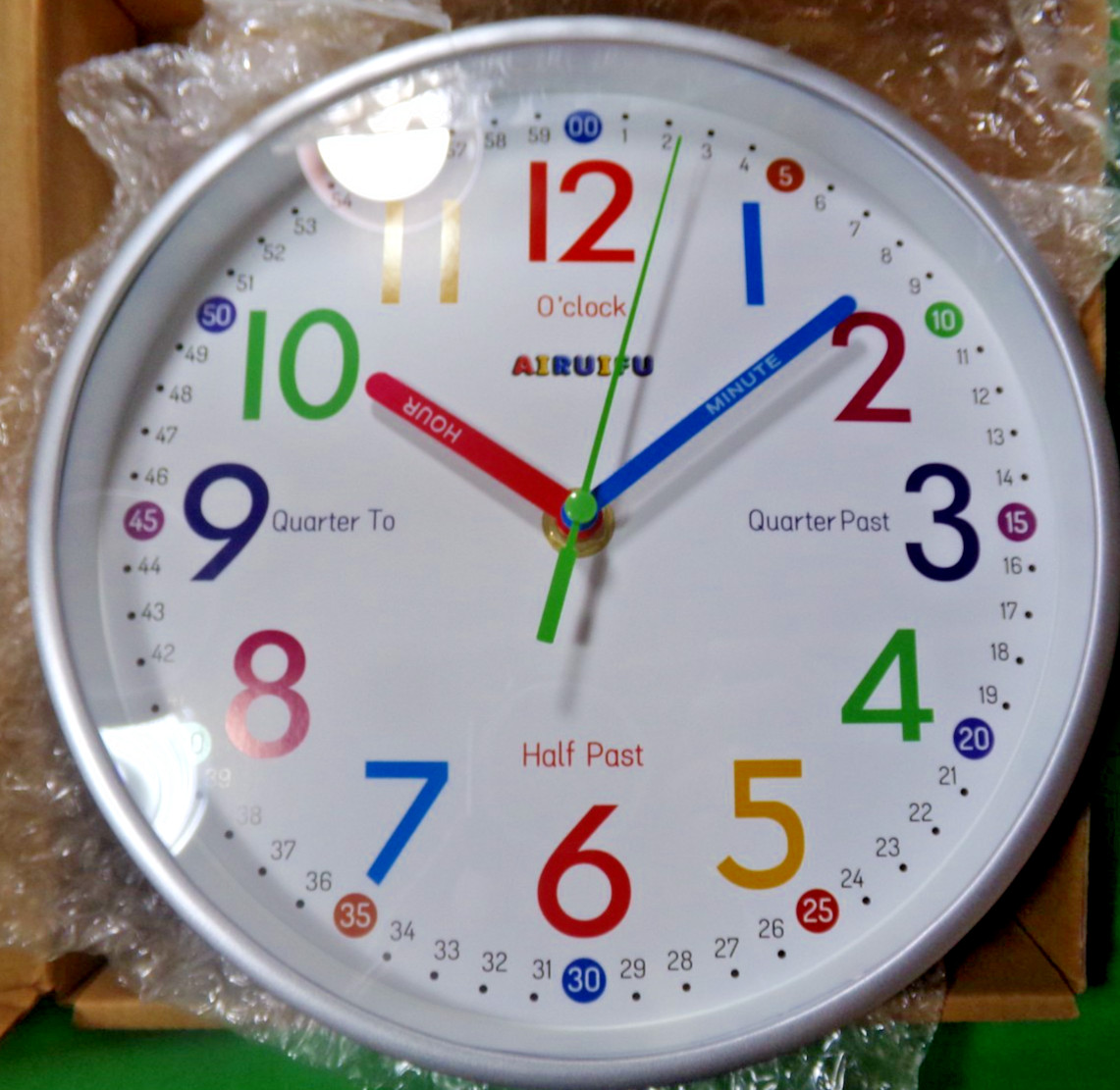 Silent Kids Wall Clock &ndash; Non-Ticking, Battery-Powered, Ide