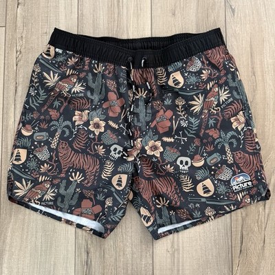 Picture Organic Clothing Athletic Running Train Board Shorts Mens 34 Inseam 6''