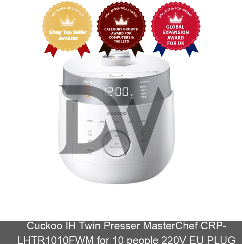 Cuckoo IH Twin Presser MasterChef CRP-LHTR1010FWM for 10 people 220V EU PLUG