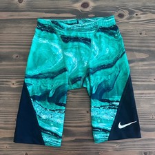 Nike Hydrastrong Swim Trunks Men  s 26 Green Black Jammer Shorts
