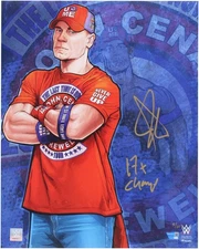Autographed John Cena 16x20 Card Fanatics Authentic COA Item#14384067