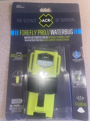 Emergency PFD life jacket boating safety ACR Firefly Pro Water-Bug LED Strobe