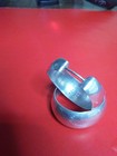 Vintage Mexican 925 Chunky Hoop Sterling Silver Earrings weigh 5.56 grams, TR-89 — photo 3