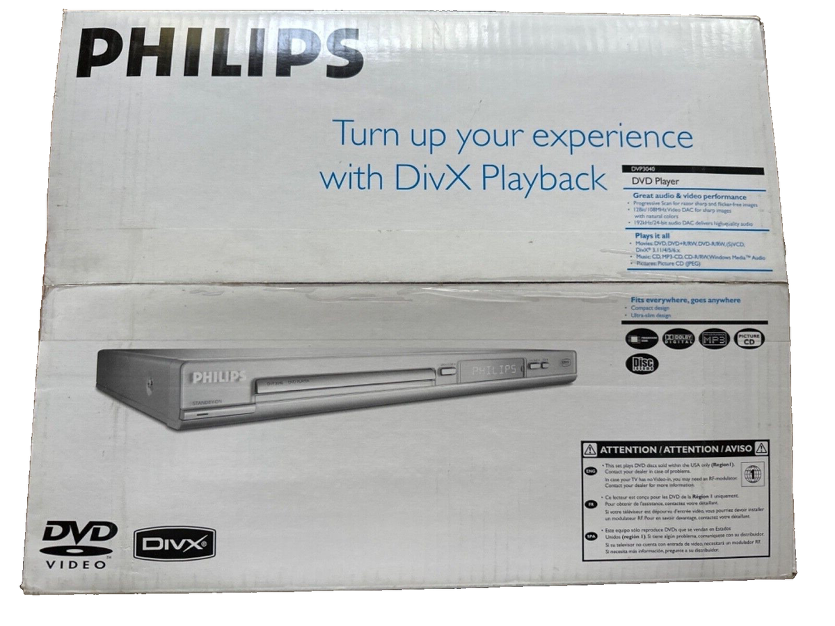 Philips DVP3040 DivX-Certified Playback Progressive Scan DVD