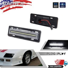 Clear White Led Side Marker Lights For 1982-1992 Chevy Camaro Pontiac Firebird