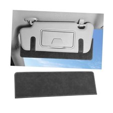 Car Sun Visor Extender, Soft Suede Vehicle Visor Sunshade Sun Blocker Dark Gray