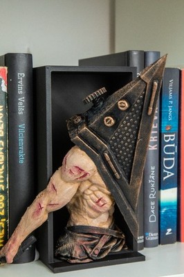 Pyramid Head Bookend Book Nook Silent Hill Inspired, Hand-Painted Detailed