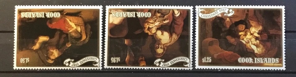 NAVIDAD EN ISLAS COOK. TRES JUEGOS: 1986-1987-1988. MNH Foto 3 de 4