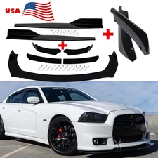 For Dodge Charger 500 Front Bumper Lip Chin Spoiler Body Kit Splitter Side Skirt
