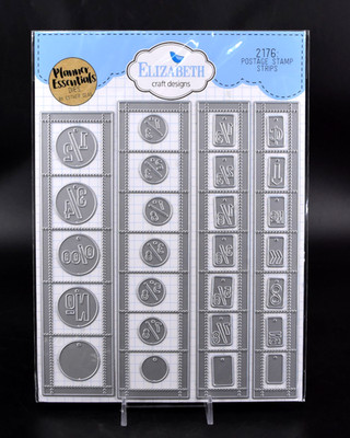 Elizabeth Craft Planner Essentials POSTAGE STAMP STRIPS #2176 Cutting Dies NEW