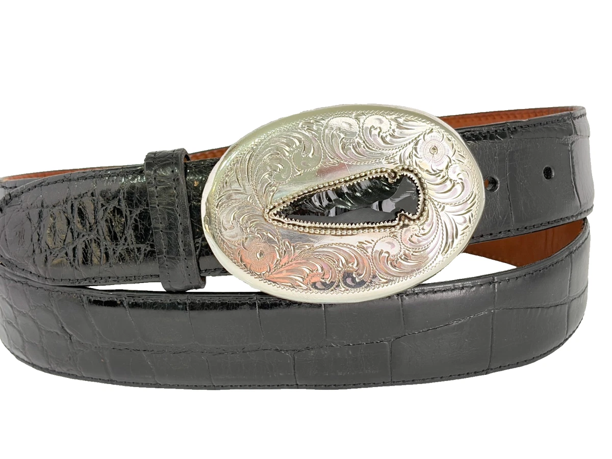 [Zest of The West] Antique Rare Sterling Silver Beaded Coin Embellished Belt Men main image 4