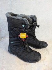 Stivali da neve invernali Columbia Omni-Heat donna UK 2 EU 34 US 3 neri isolati 