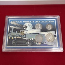Americas Obsolete Coin Collection Steel Cent Buffalo Mercury Dime Quarter Silver