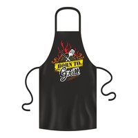 "GrillschüRze Schwarz \"Born To Grill\" KochschüRze SchüRze"