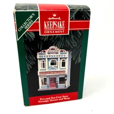 Hallmark 1992 Nostalgic Houses & Shops Five-and-Ten Store Ornament 9th VTG NOS