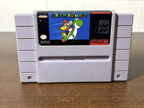 Super Mario World SNES - Super Nintendo Entertainment System (1991) Cartridge