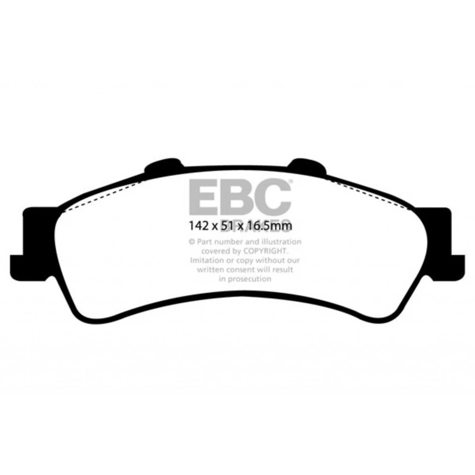 EBC For GMC Yukon XL 1500 2000 2001 2002 Rear Brake Pads - Yellowstuff - Image 2 of 4