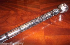 UNIQUE EGYPTIAN HANDCRAFTED EBONY WALKING STICK CANE