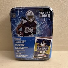 2024 Panini Prestige Ceedee Lamb Collectors Tin Sealed With 7 Packs Inside Cards