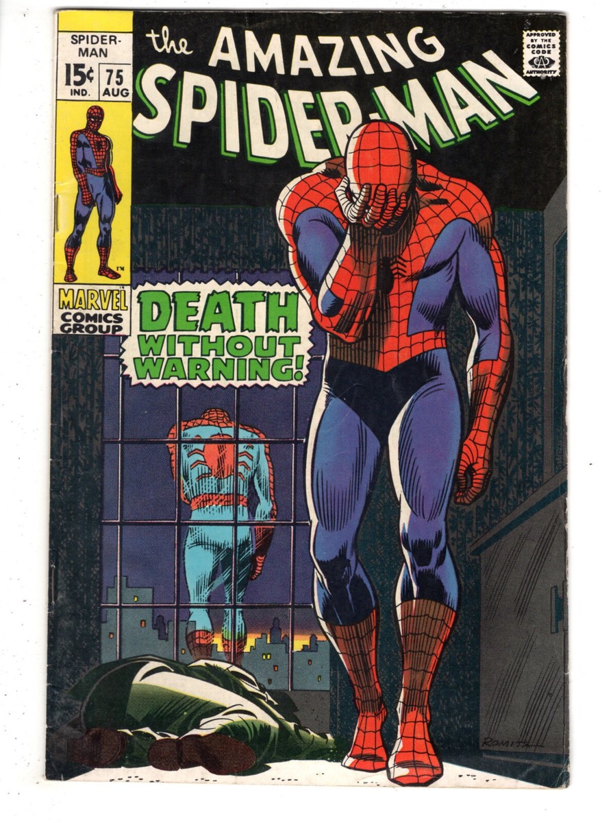 AMAZING SPIDER-MAN #75 (1969) - GRADE 6.0 - DEATH WITHOUT WARNING