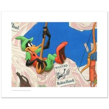 Looney Tunes "Robin Hood Daffy" Numbered Limited Edition Animation Art COA