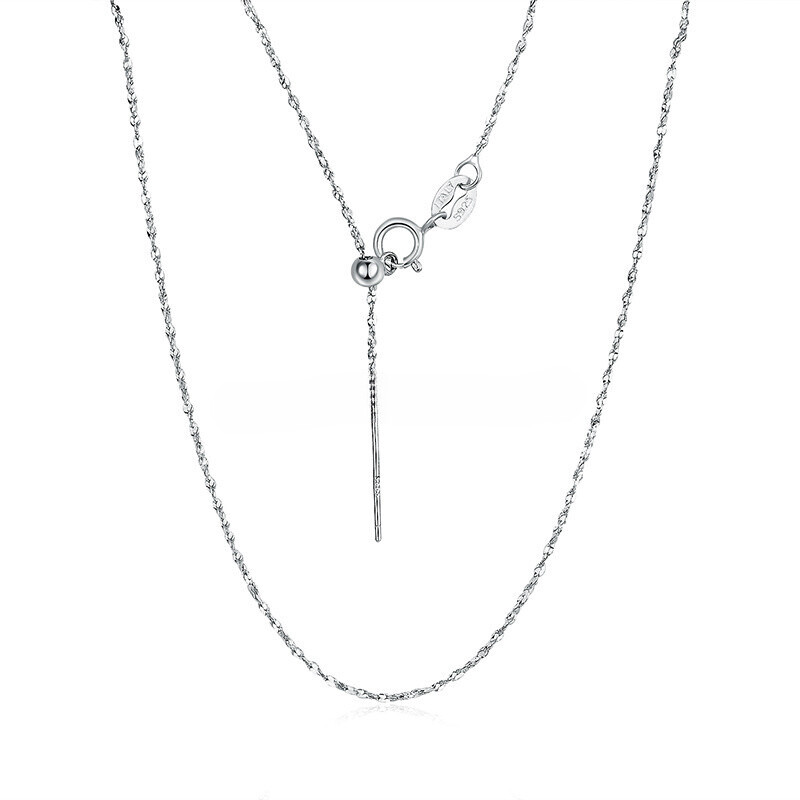 Classic Real 925 Sterling Silver Necklace Trace/Curb Chain 16-24