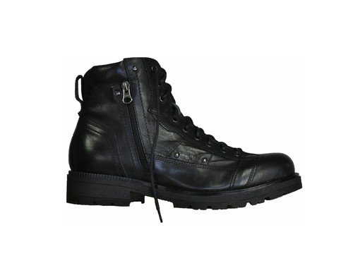 SCARPE UOMO ANFIBIO SCARPONE ZIP STRINGATA PELLE MARCA NERO GIARDINI  ART.A901350 | eBay